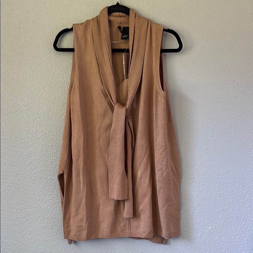 Last chance! New Directions Tan Sleeveless Tank Top